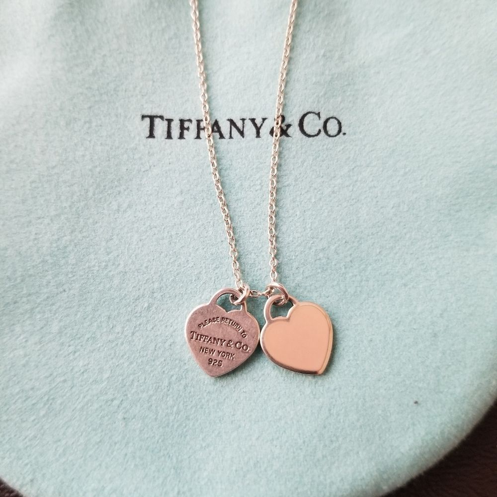 Tiffany & Co. Enamel Mini Hearts Necklace